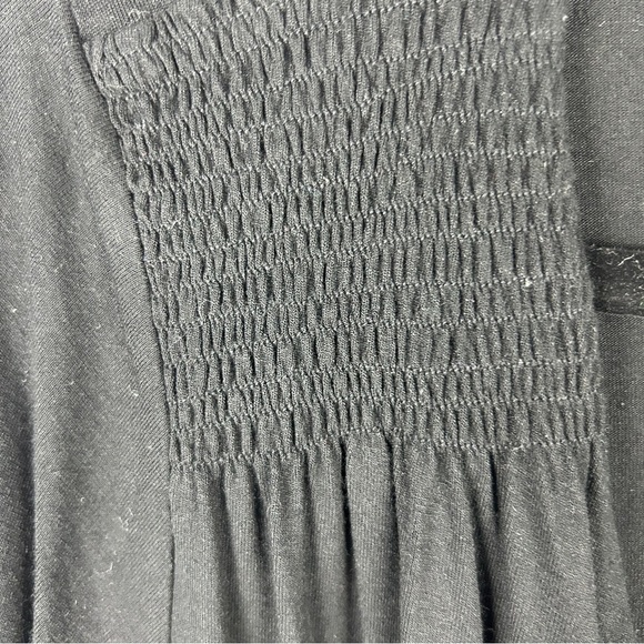 Ted Baker London Black Lightweight Long Sleeves Faux Wrap Top Medium - Picture 7 of 12